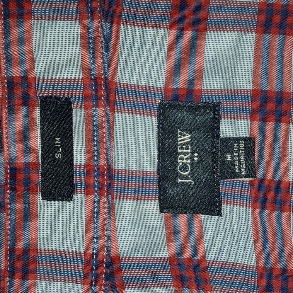 J. Crew Checkered Long Sleeve Slim - Picture 5 of 9